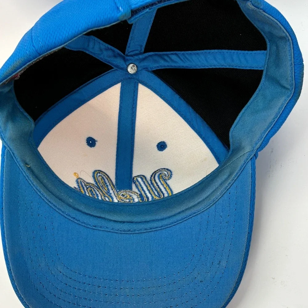 UCLA Bruins Hat Blue Gold‎ Script Logo Adjustable Mesh Cap Collegiate Headwear